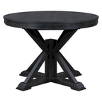 Table à manger extensible rétro avec rallonge papillon - Jusqu'à 6 personnes