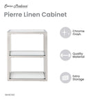 Armoire à linge murale 16"x20"x10" - Finition chromée