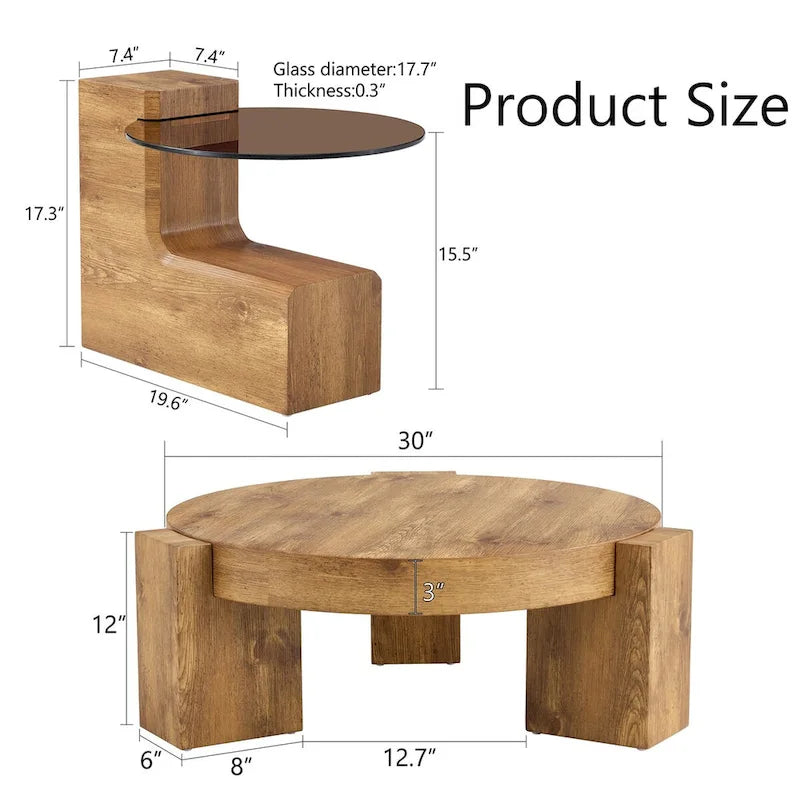 Table basse double pont amovible - Conception modulable et peu encombrante