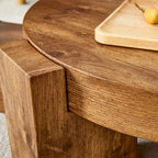 Table basse double pont amovible - Conception modulable et peu encombrante