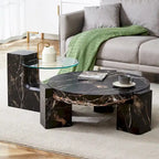 Table basse double pont amovible - Conception modulable et peu encombrante