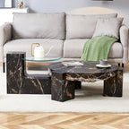 Table basse double pont amovible - Conception modulable et peu encombrante