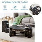 Table basse double pont amovible - Conception modulable et peu encombrante