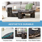 Table basse double pont amovible - Conception modulable et peu encombrante