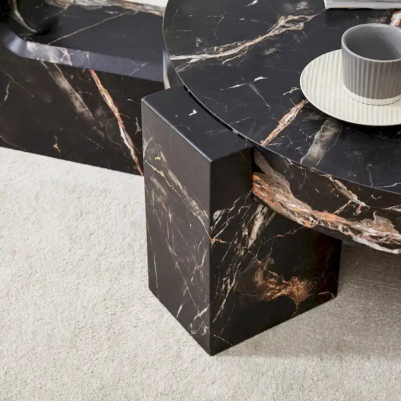 Table basse double pont amovible - Conception modulable et peu encombrante