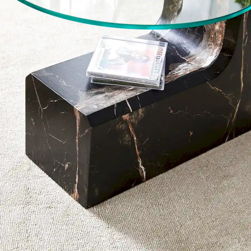 Table basse double pont amovible - Conception modulable et peu encombrante