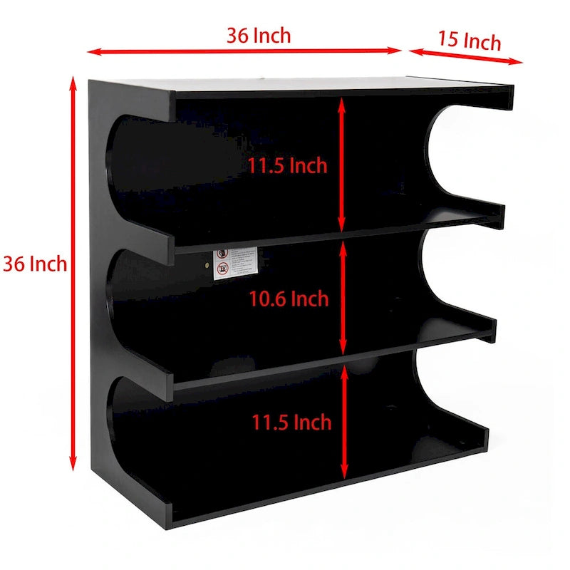 Étagère multifonctionnelle à 4 niveaux et table basse - Blanc minimaliste