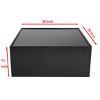 Étagère multifonctionnelle à 4 niveaux et table basse - Blanc minimaliste