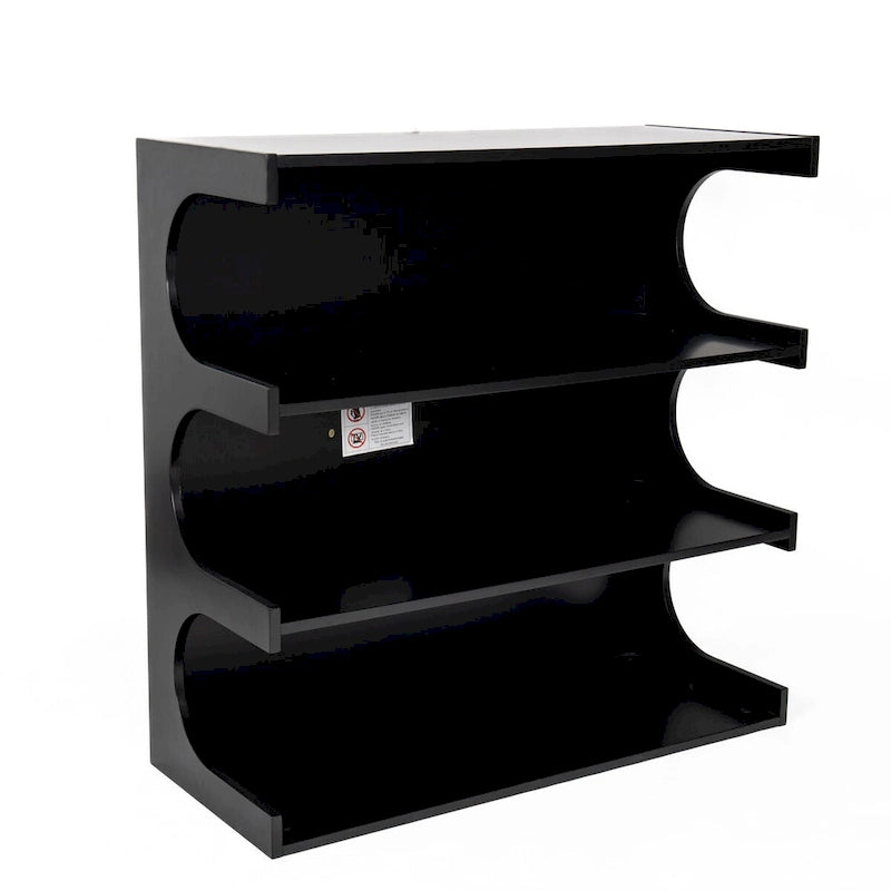 Étagère multifonctionnelle à 4 niveaux et table basse - Blanc minimaliste