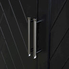 Buffet classique 4 portes avec rangement ouvert et étagères réglables